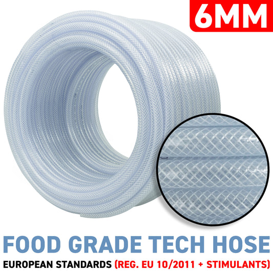 6mm Transparent Braided Reinforced PVC Hose