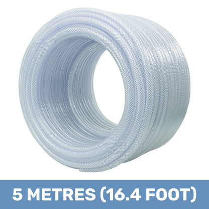 8mm Transparent Braided Reinforced PVC Hose