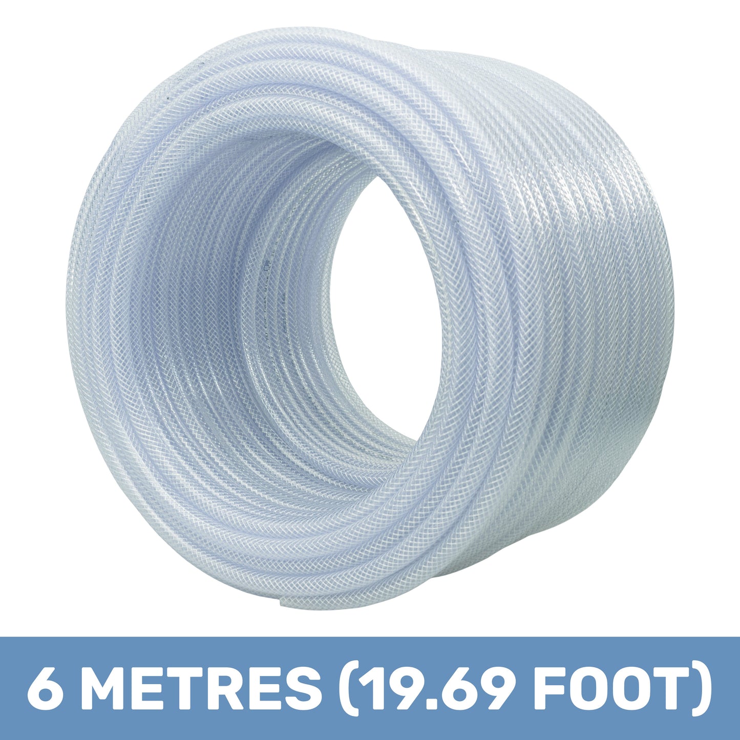8mm Transparent Braided Reinforced PVC Hose