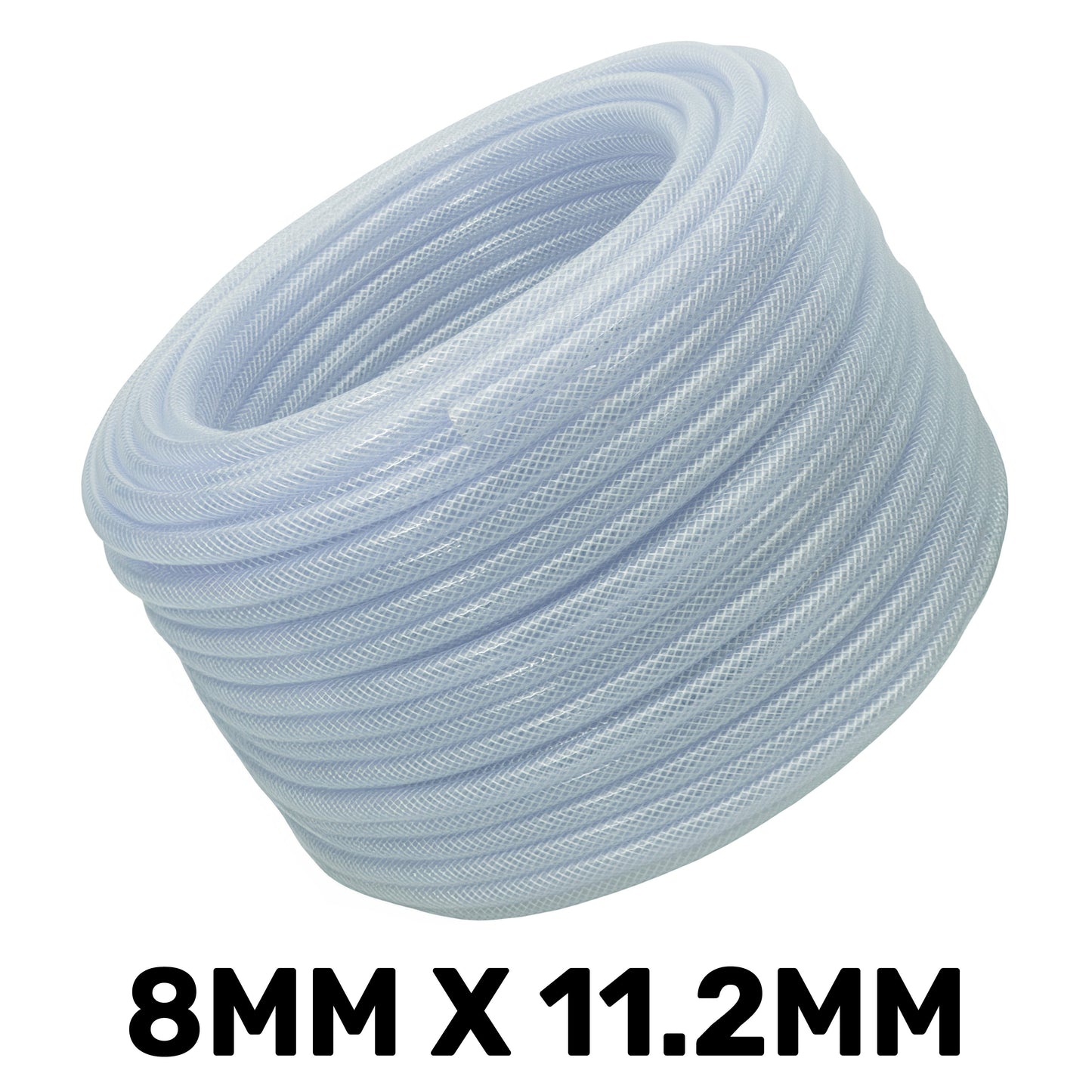 8mm Transparent Braided Reinforced PVC Hose