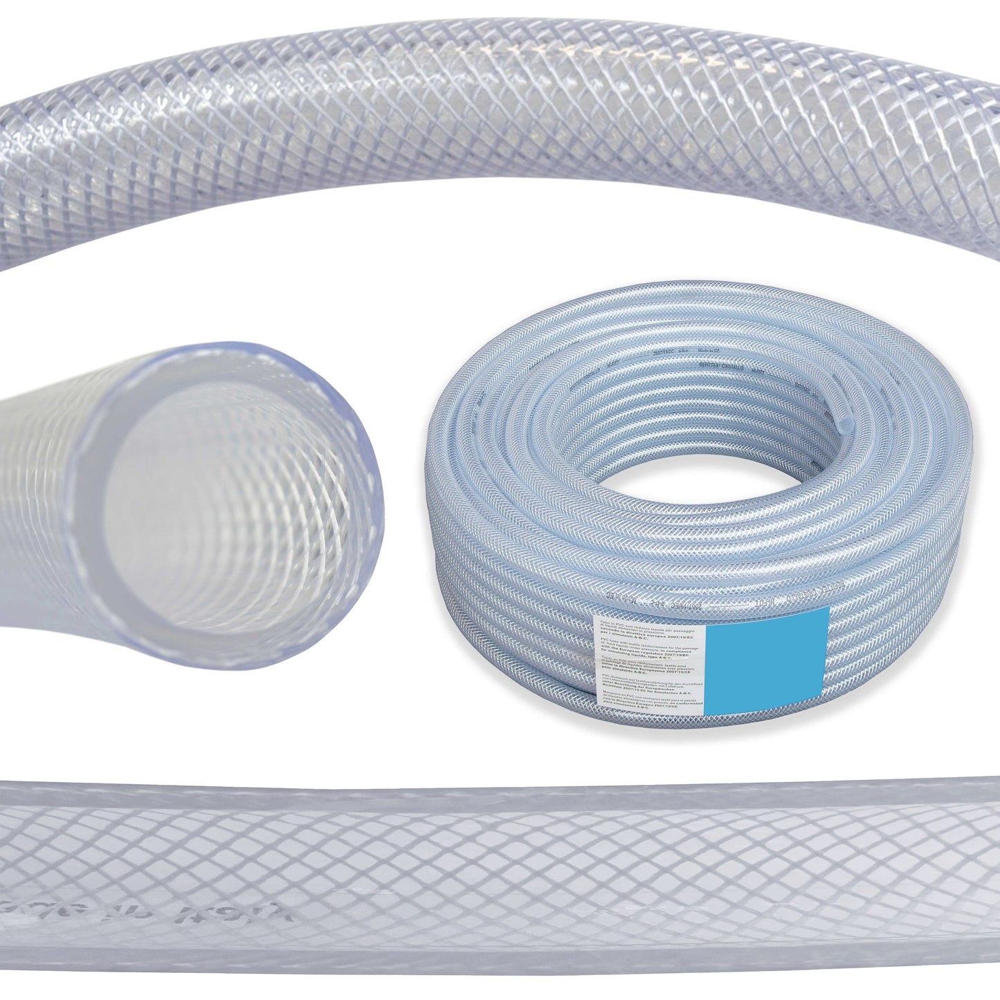 8mm Transparent Braided Reinforced PVC Hose