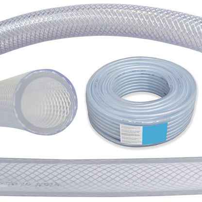 8mm Transparent Braided Reinforced PVC Hose