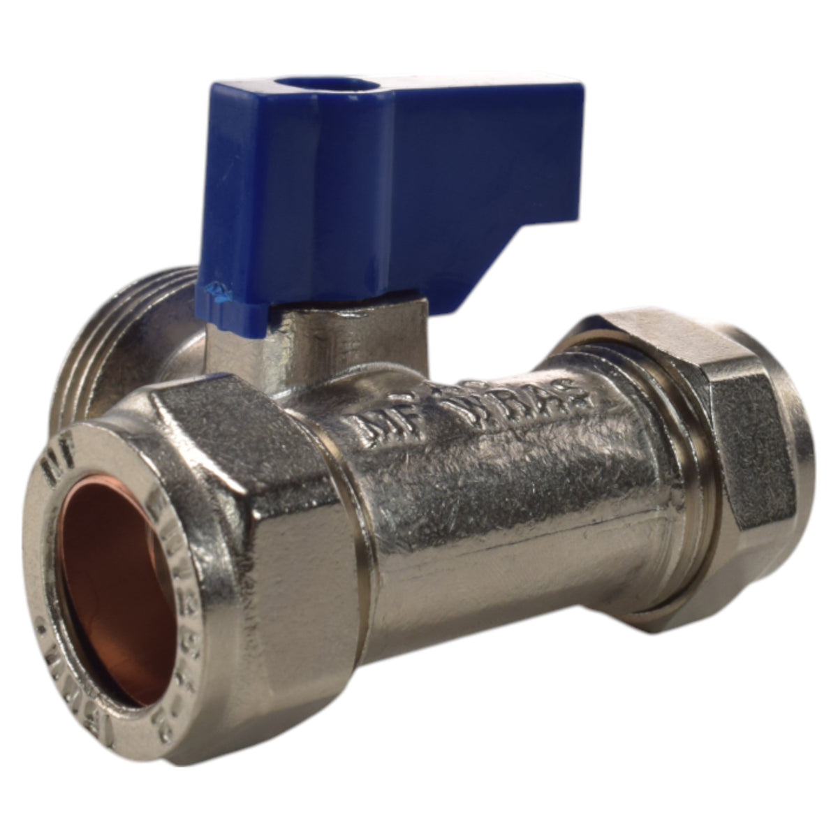 Brass Tee Valve – 15mm Compression with ¾″ BSP Male Branch