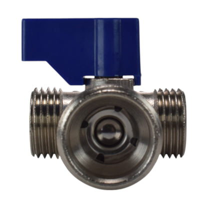Brass Tee Valve – 15mm Compression with ¾″ BSP Male Branch