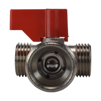 Brass Tee Valve – 15mm Compression with ¾″ BSP Male Branch