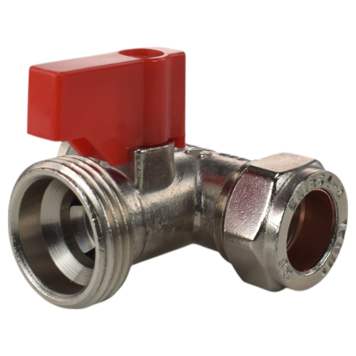 Brass Tee Valve – 15mm Compression with ¾″ BSP Male Branch