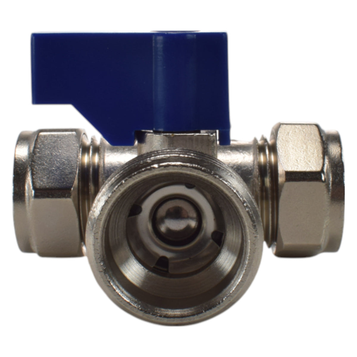 Brass Tee Valve – 15mm Compression with ¾″ BSP Male Branch