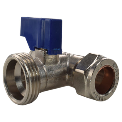 Brass Tee Valve – 15mm Compression with ¾″ BSP Male Branch