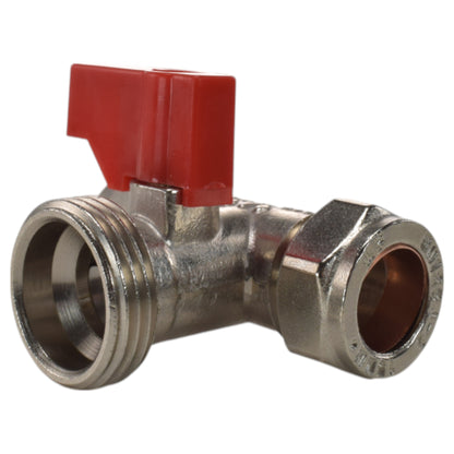 Brass Tee Valve – 15mm Compression with ¾″ BSP Male Branch
