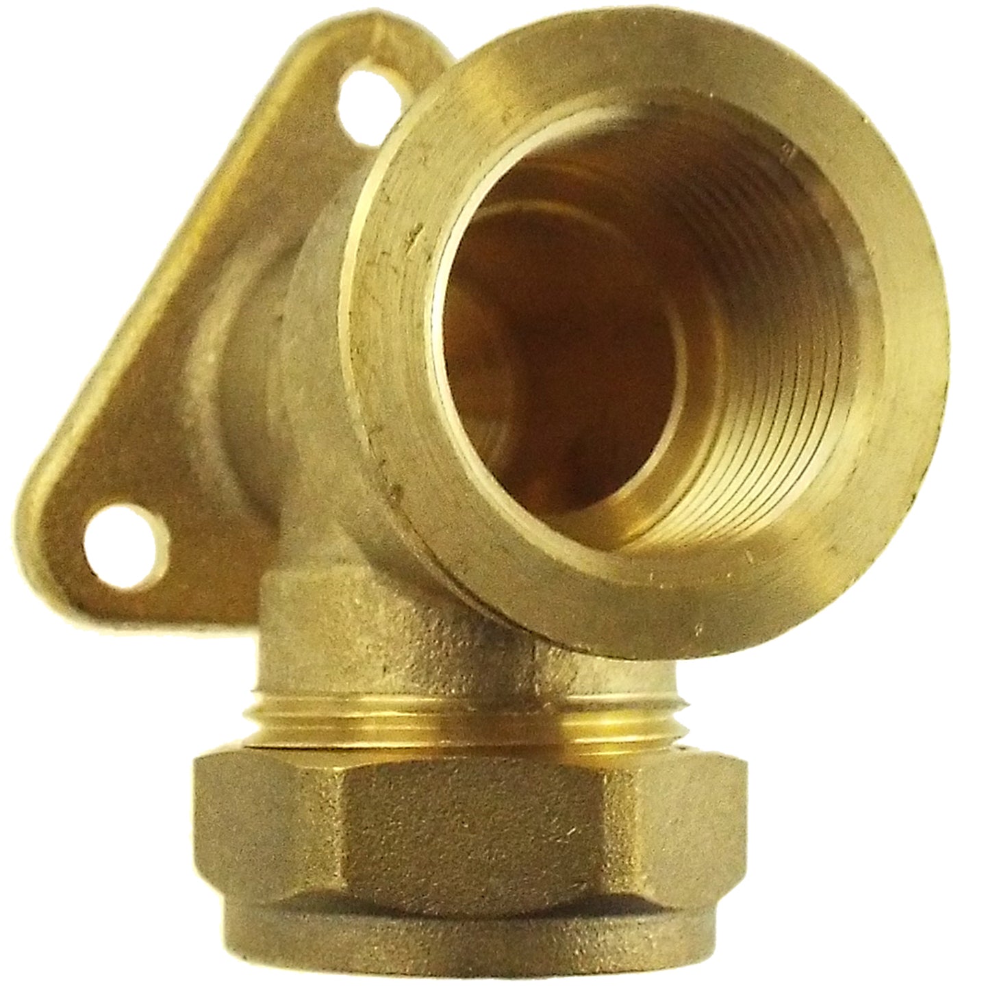 Brass Wall Mount for Copper Pipe 15mm - 1/2"BSPF