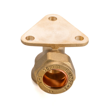 15mm Brass Wall Tap Kit with Side-Lock Lever Tap