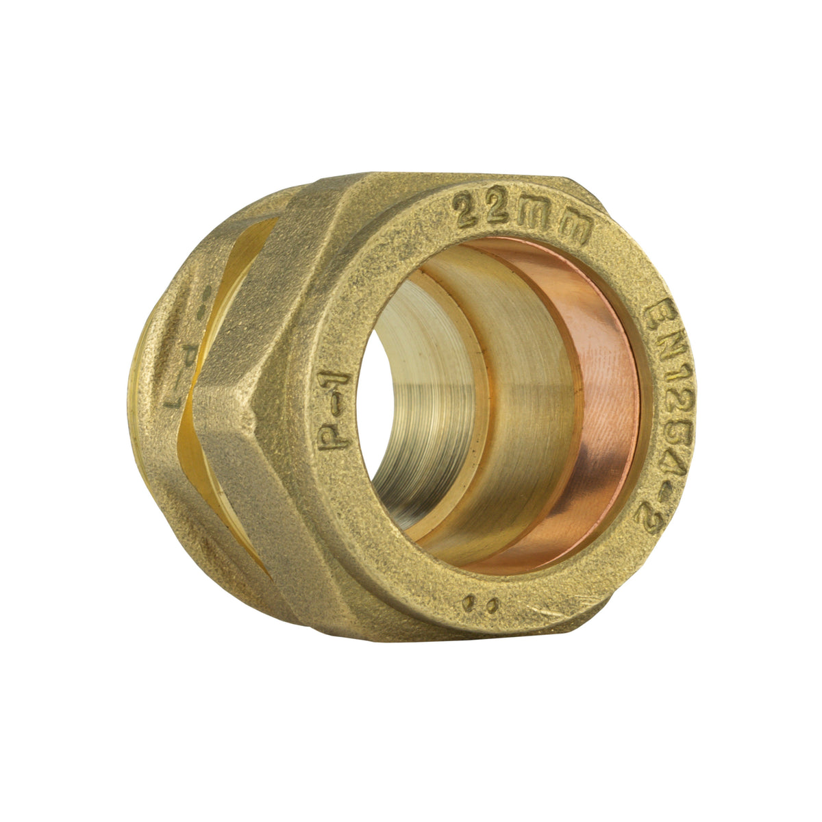 IBC S60X6 Cap – 22mm Brass Compression Straight