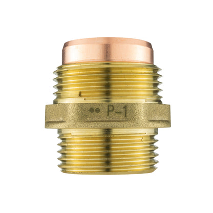 Brass Compression Adapter – 22mm Pipe × ¾″ BSP Male
