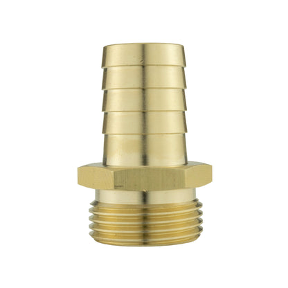 Brass Hose Tail Adapter – 19mm Barb × ¾″ BSP Male