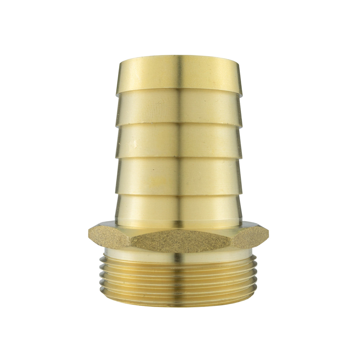 Brass Hose Tail Adapter – 38mm Barb × 1½″ BSP Male