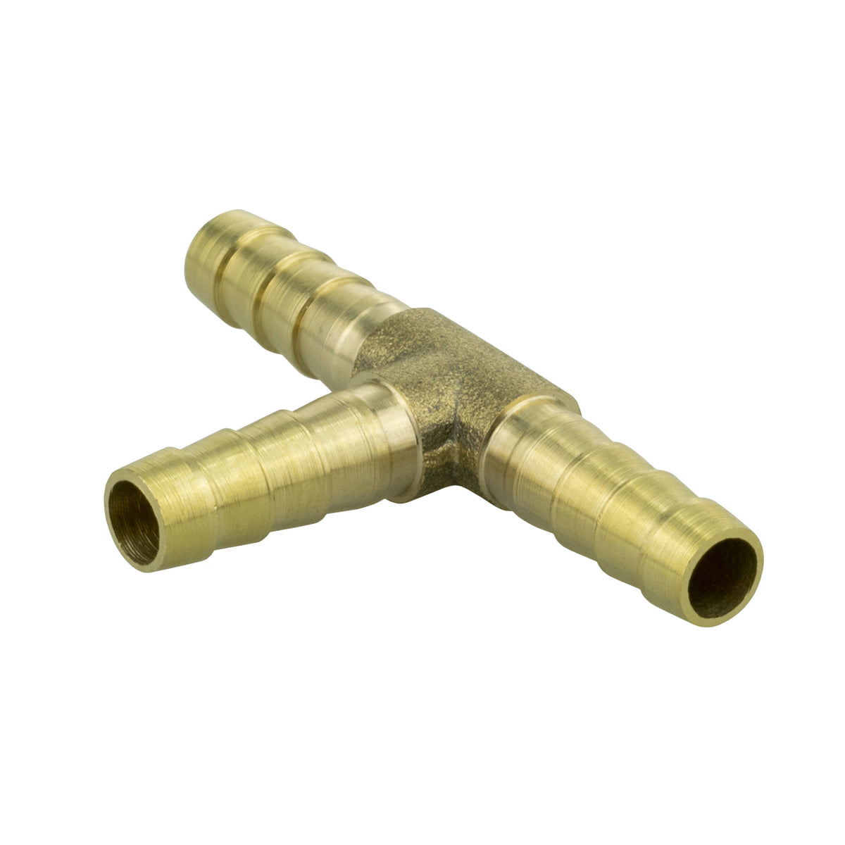 Brass T-Piece Hose Connector – 8mm Barbs