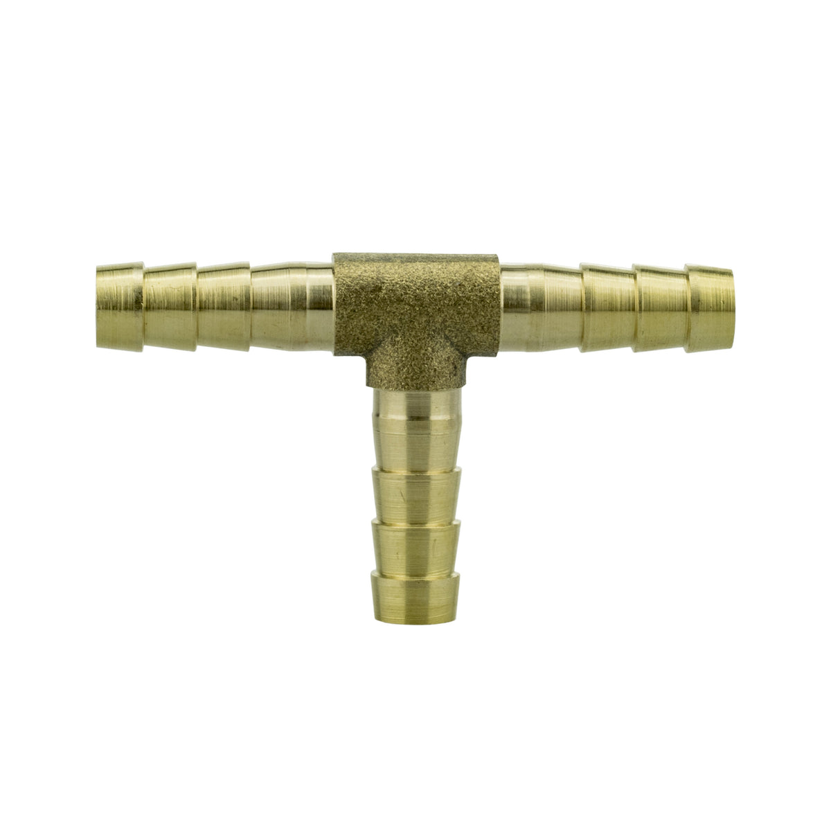 Brass T-Piece Hose Connector – 8mm Barbs