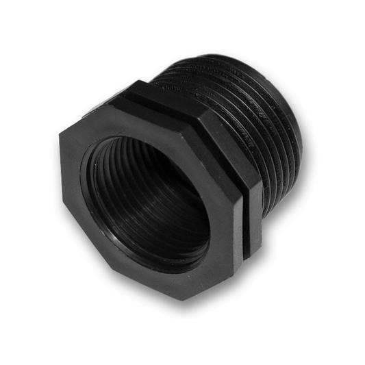 Plastic Reducing Bush – 1½″ BSP Male to ¾″ BSP Female