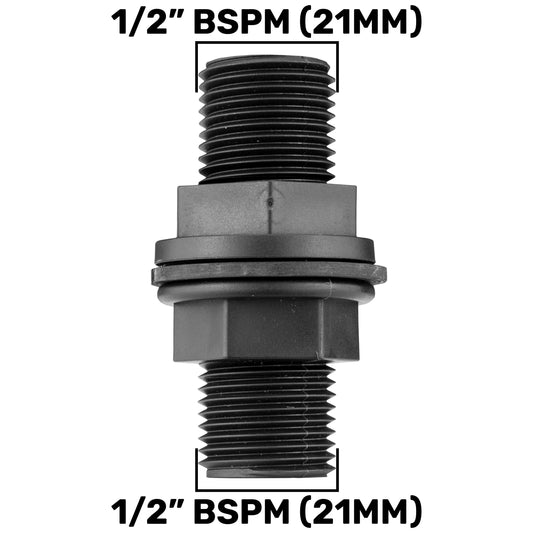 Water Butt Tank Connector 1/2" BSPM