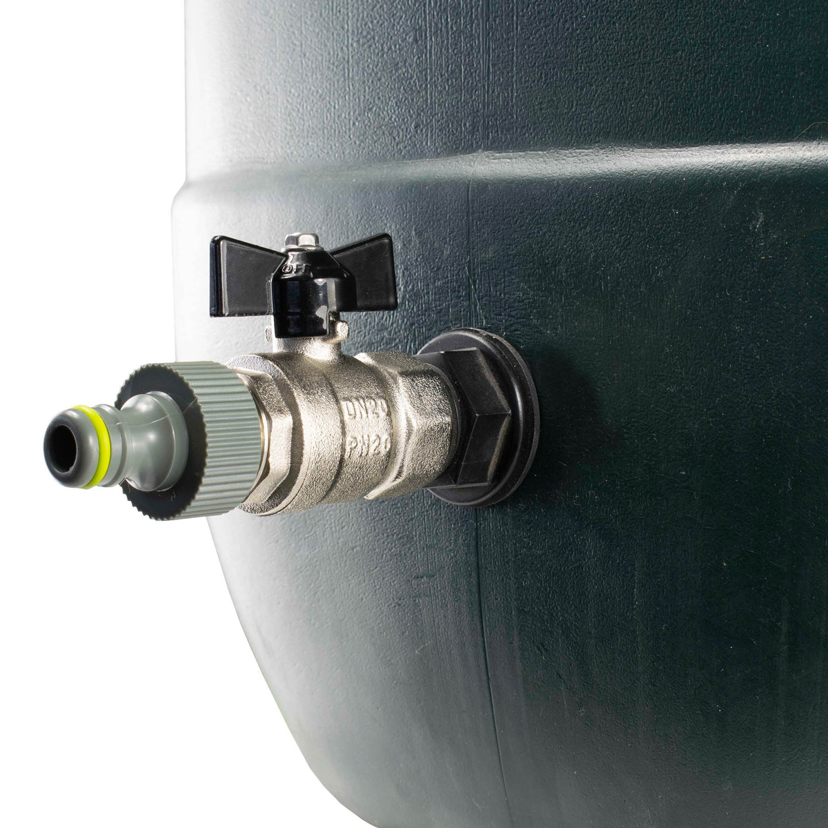 ½″ BSP Water Butt Valve Kit with Quick-Connect Outlet