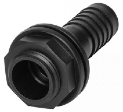 ½″ BSP Tank Connector – ½″ Barb & 21mm Cutter
