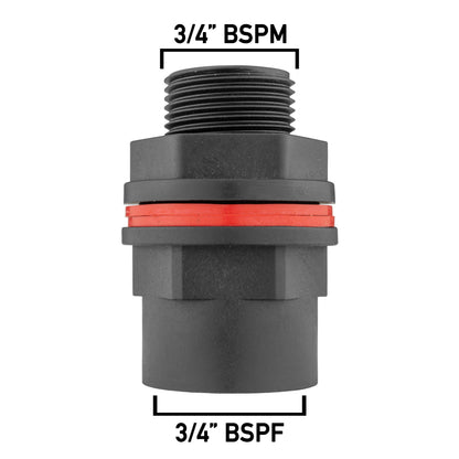¾″ BSP Water Butt Quick-Connect Kit – Lime Hose Socket
