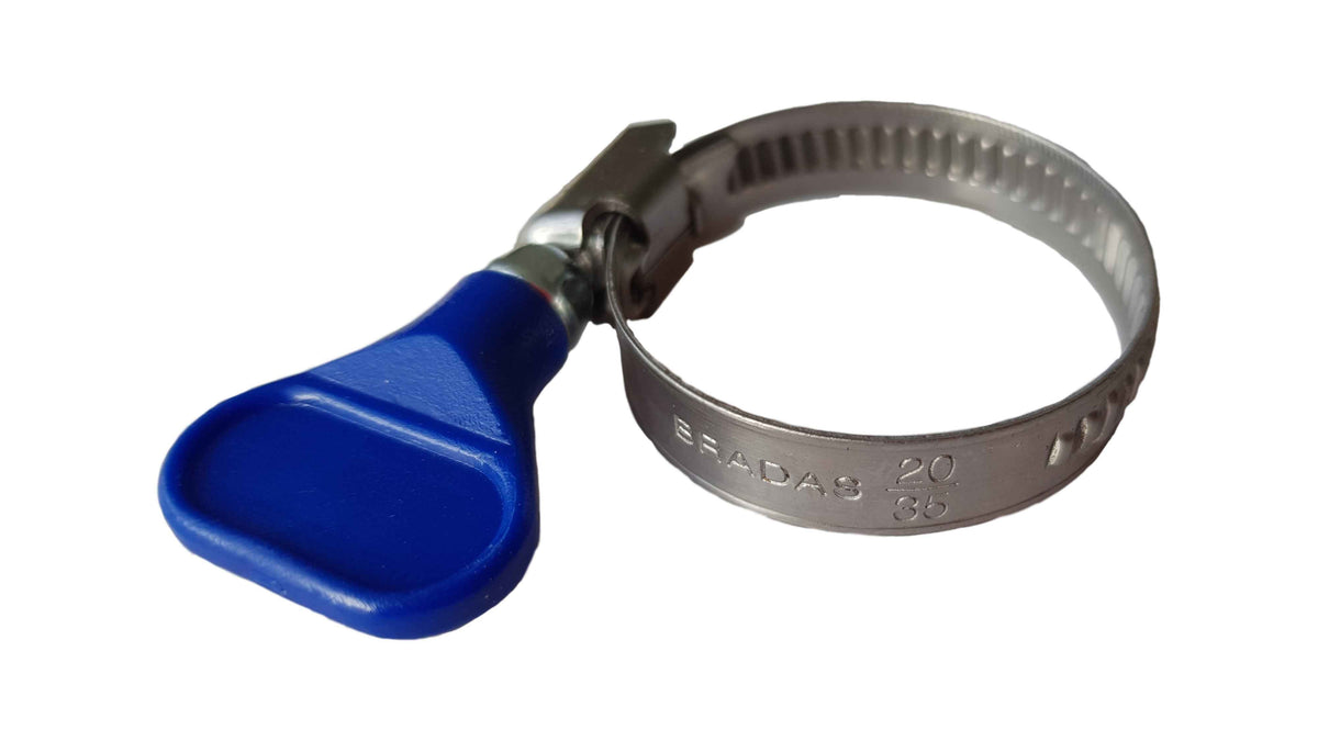 A2 Stainless Steel Butterfly-Grip Hose Clip – 20–35mm (1 Clip)