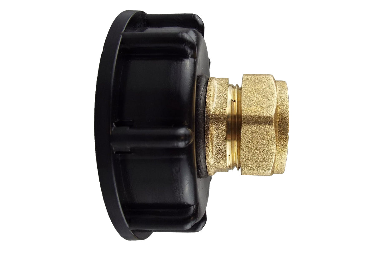 IBC S60X6 Cap – 22mm Brass Compression Straight