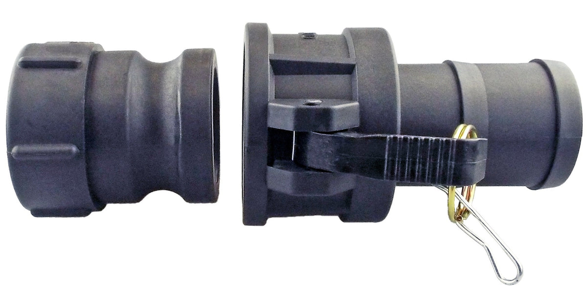 IBC S60X6 Camlock Kit – 1½″ Hose Tail; supplied fittings shown.