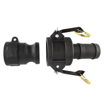 Polypropylene Camlock A + C Coupling Kit; product design shown.