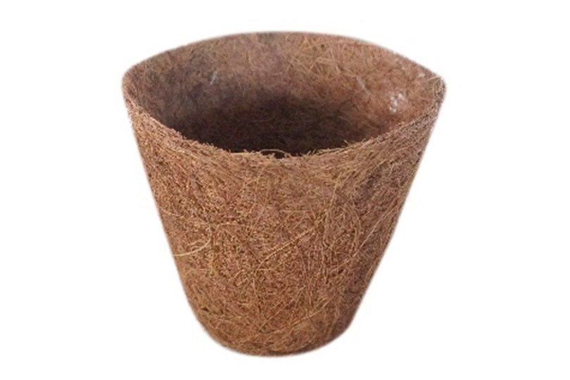 Natural Coir Growing Pot – 11cm Top × 12cm High