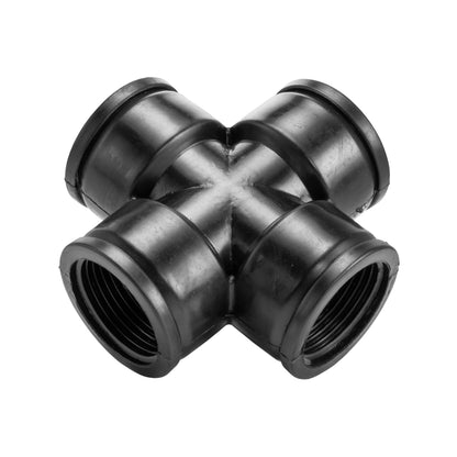 PP Four-Way Cross Fitting – 1″ BSP Female