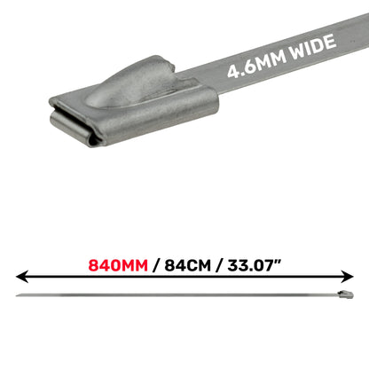 Stainless Steel Cable Ties 4.6mm x 840mm