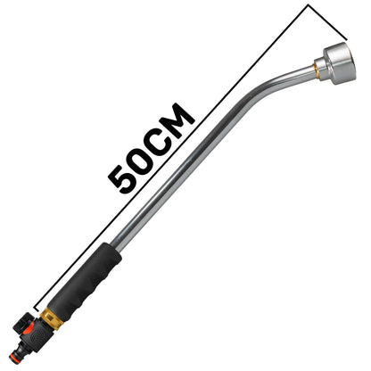 50cm Garden Watering Lance with Quick Connect Valve (Black)
