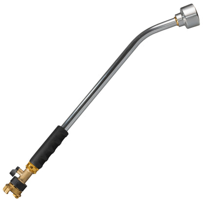 50cm aluminium watering lance with brass valve and brass claw coupling.