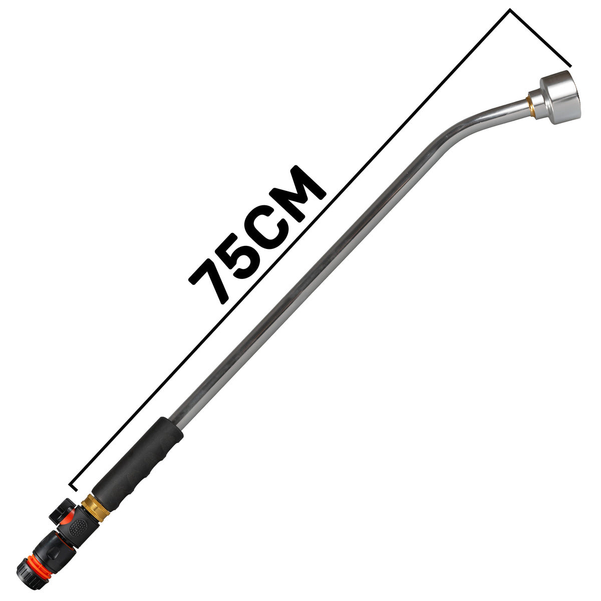 75cm Watering Lance with Black Valve & ½″ Hose Connector