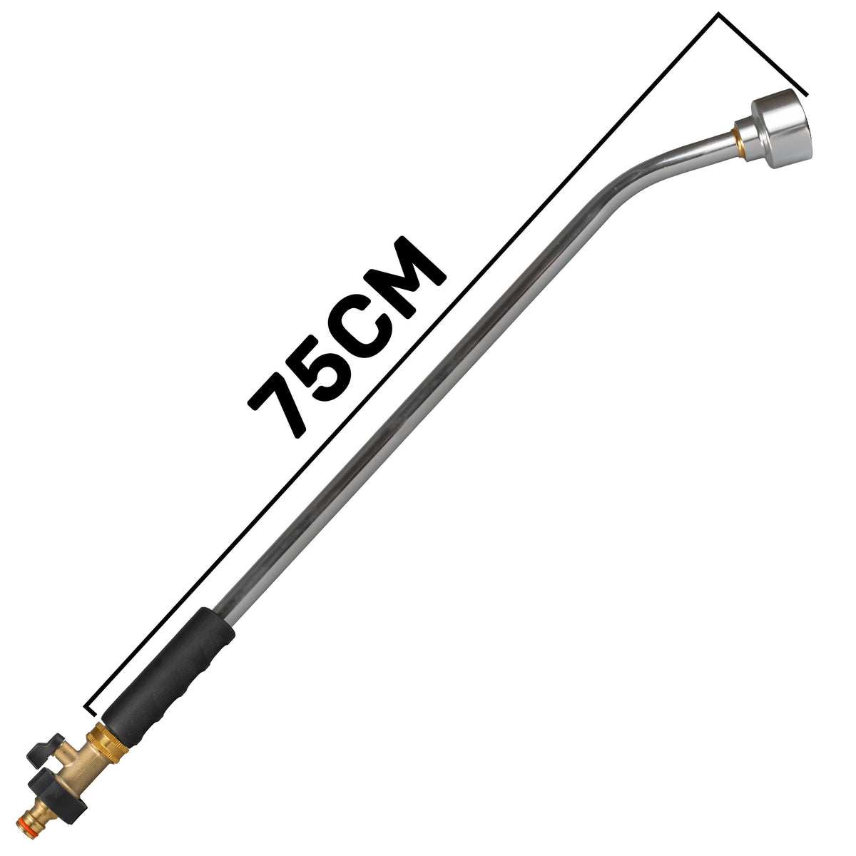 75cm Watering Lance with Brass Valve & Quick-Connect Plug