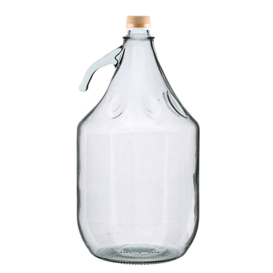 5L Glass Demijohn with Screw Cap