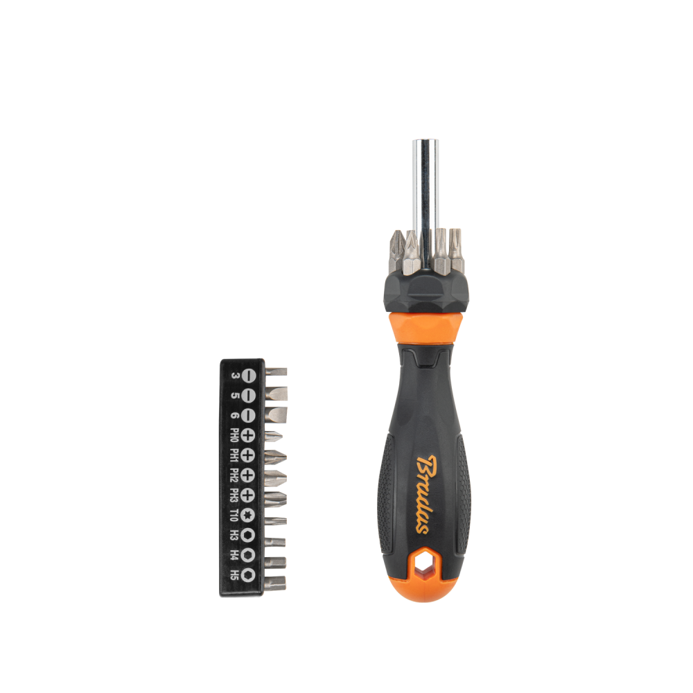 Screwdriver with 17-Piece Multi-Bit Set