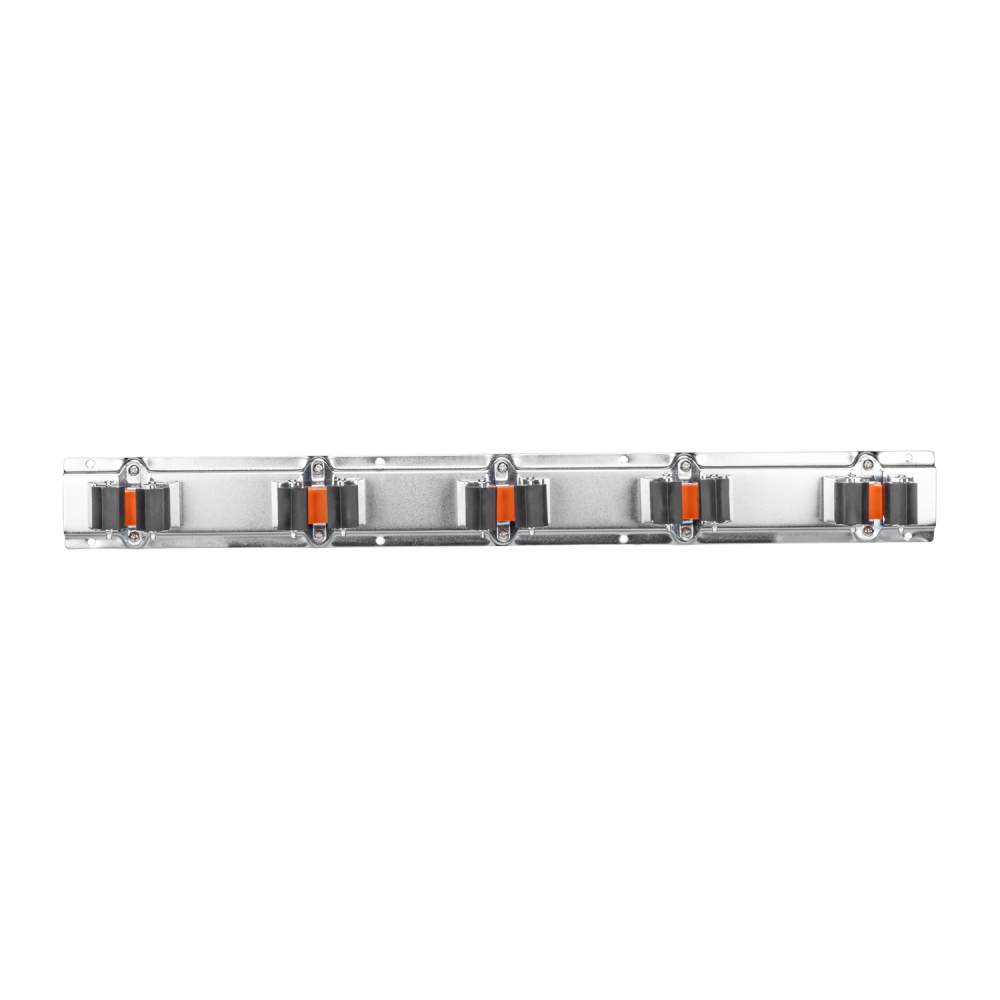 50cm Wall Tool Rail with 5 Roller Grips