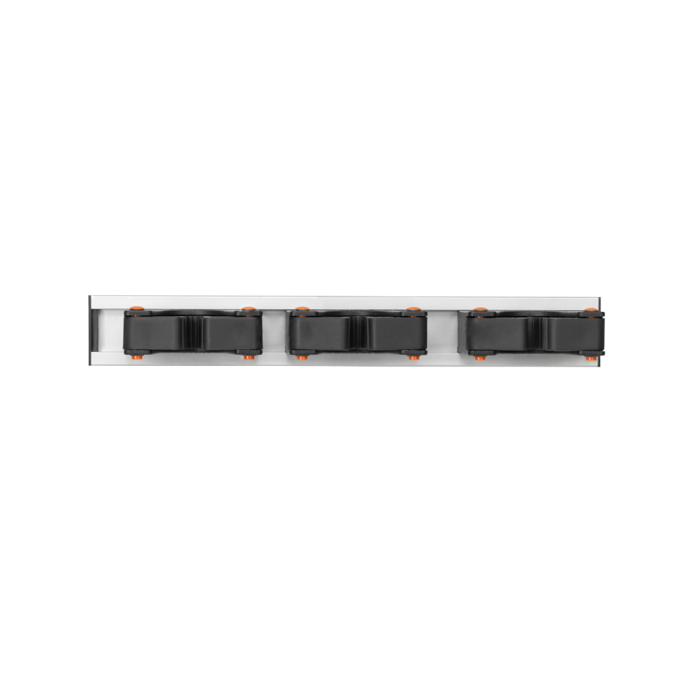 28cm Wall Tool Rail with 3 Gripper Holders
