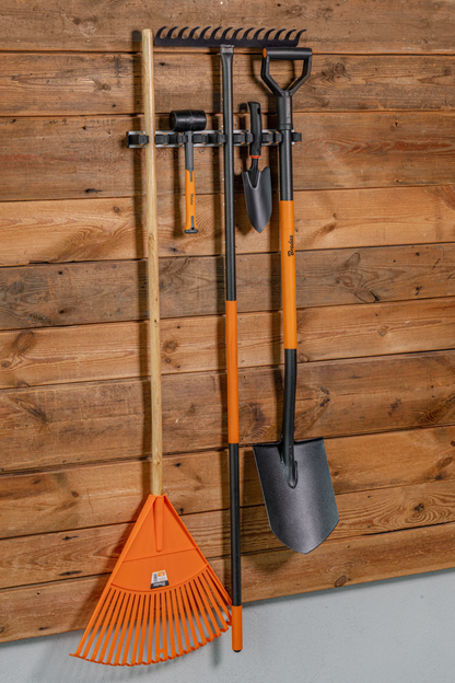 28cm Wall Tool Rail with 3 Gripper Holders