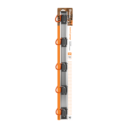 79cm Wall Tool Rail with 5 S-Hooks