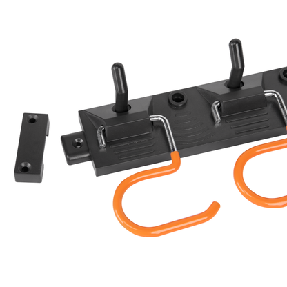 43cm Wall Tool Rail with 5 Pegs & 5 S-Hooks