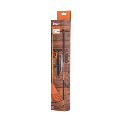 43cm Wall Tool Rail with 5 Pegs & 5 S-Hooks
