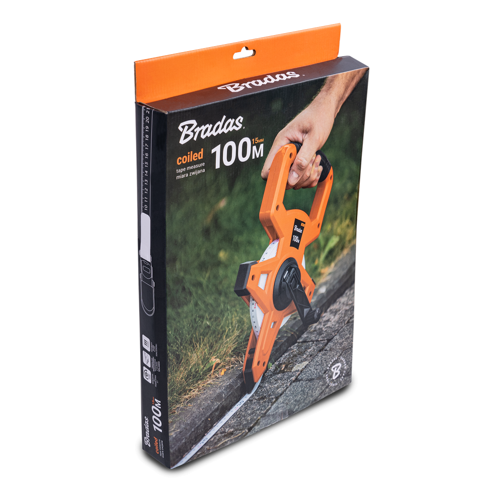 Open-Reel Fibreglass Tape Measure, 15mm – 30m, 50m or 100m
