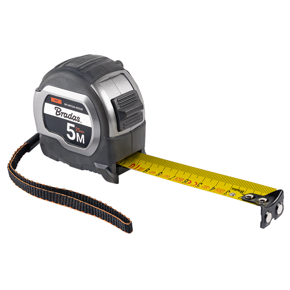 5 Metre Tape Measure with Magnetic Tip and Belt Clip
