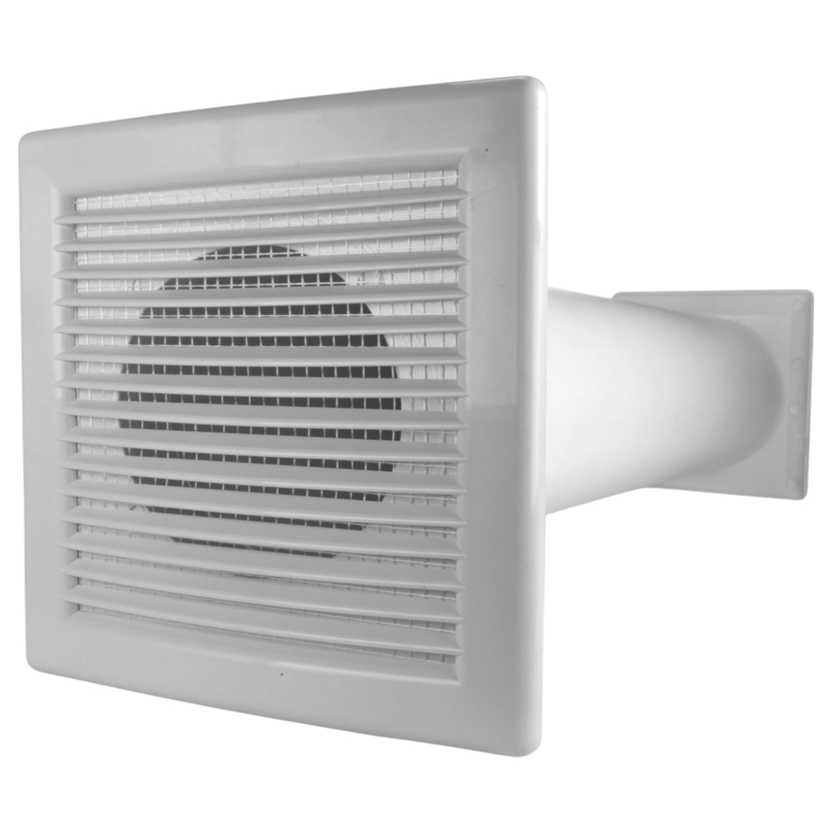 100mm Through-Wall Vent Kit – DL/100 LUX, White Outer Hood