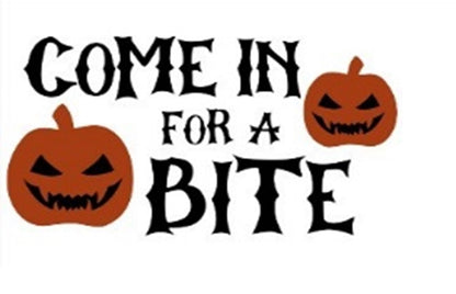 'Come In For A Bite' Coir Fibre Doormat with Rubber Backing (60cm x 40cm)