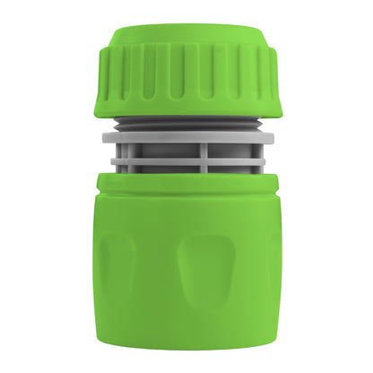 Female Hose Connector for 1/2" Hose, Green/Gray